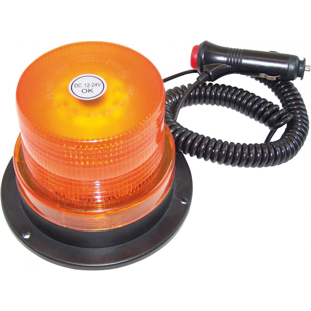 Rundum-Kennleuchte 12/24 V, orange Rundumkennleuchte LED 12 / 24 Magnetmontage