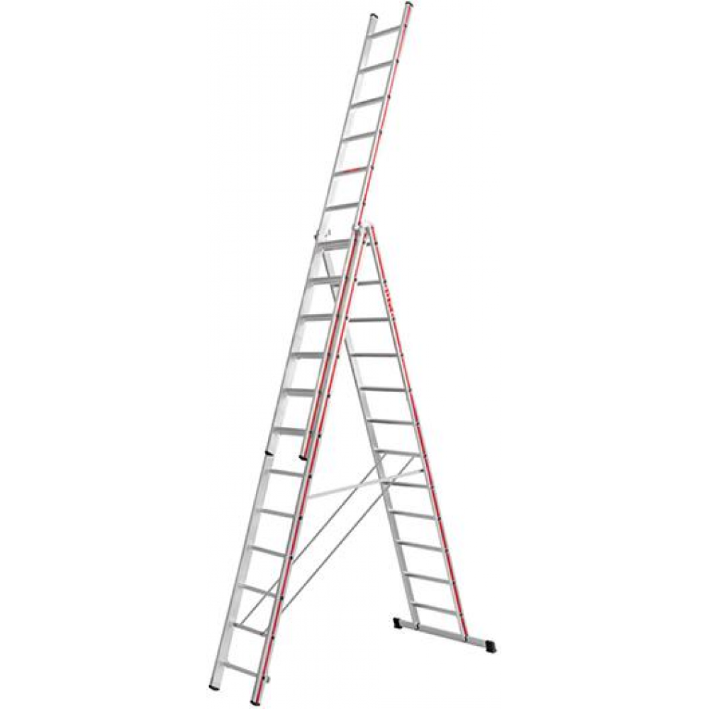 Mehrzweckleiter, 3-teilig 3x12 Sprossen AH 8 82m