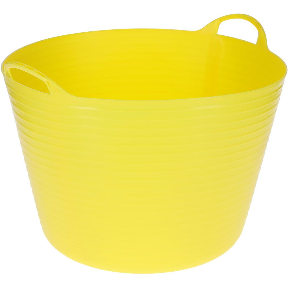 Flexibler Trog Flex Bag, tiefe Ausführung gelb 42ltr