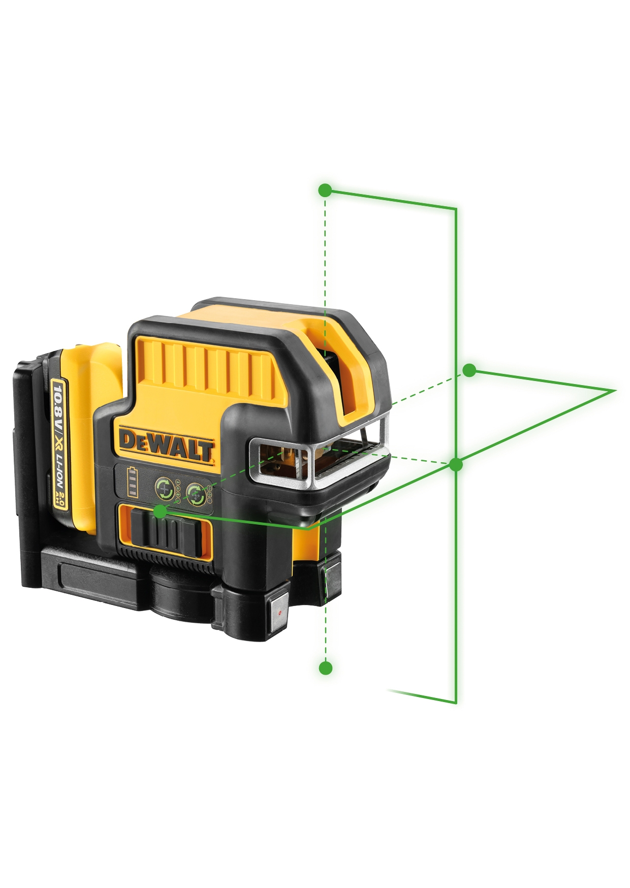 Dewalt DCE0825D1G-QW,  Linienlaser, DCE0825D1G, 10.8 V 5-Punktlinienlaser, grün
