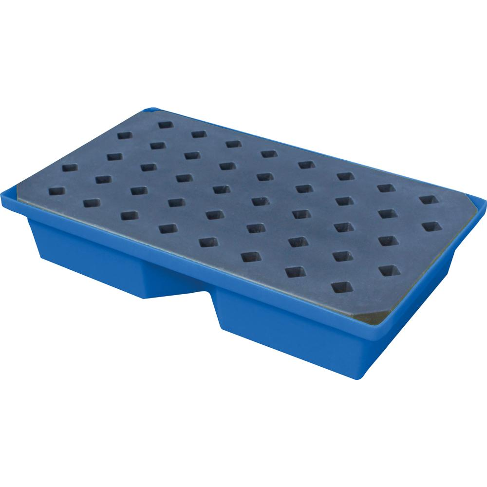 PE-Auffangwanne ST60 mit Rost für Kleingebinde 100x60,5x20cm, 63 Liter