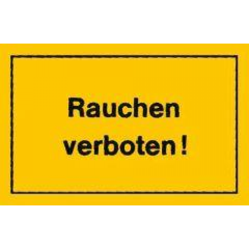 Verbotsschild "Rauchen verboten" 250x150mm