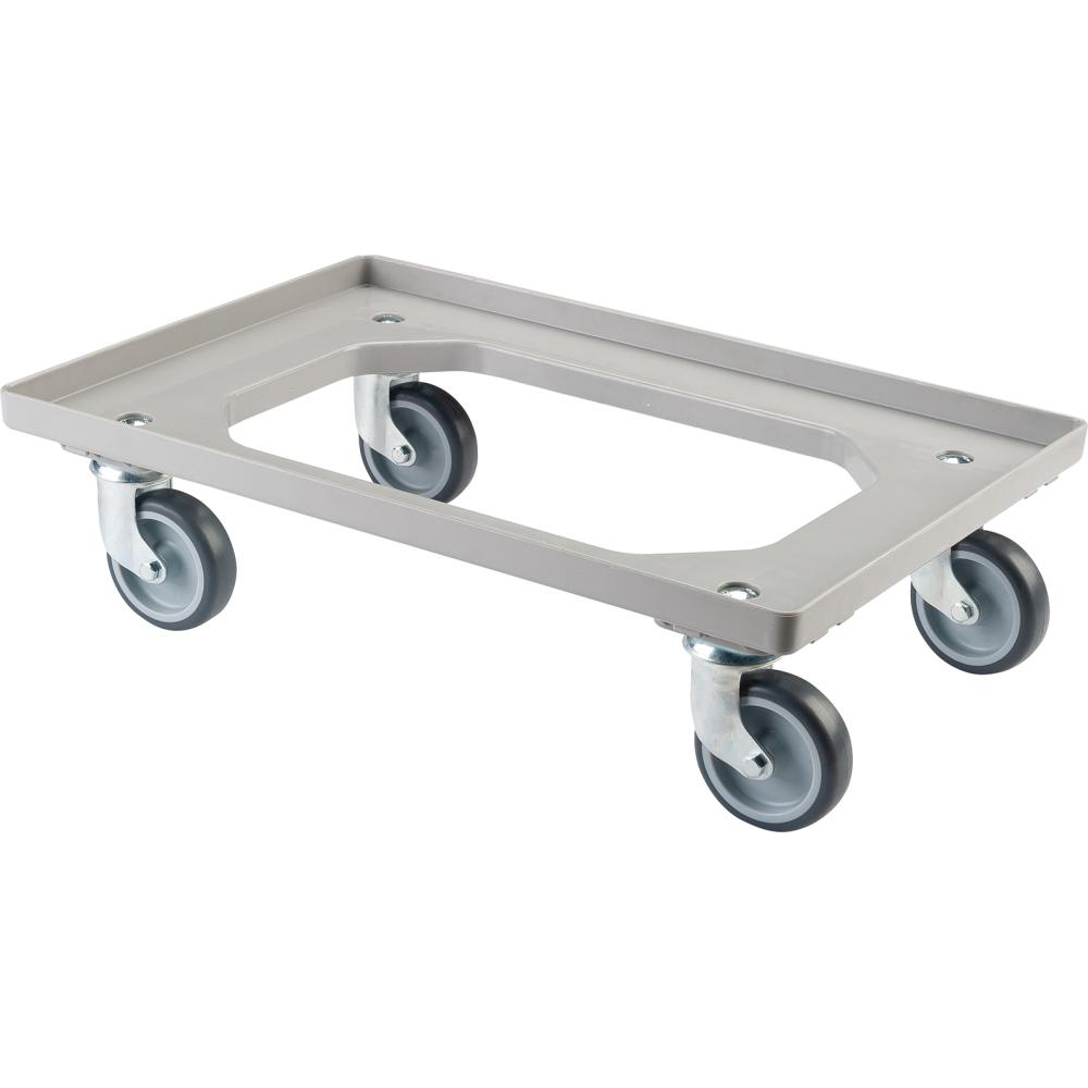 Transportroller grau, mit thermoplastischen Rollen Allzweckrollersammler Platte TPR, TK 250kg