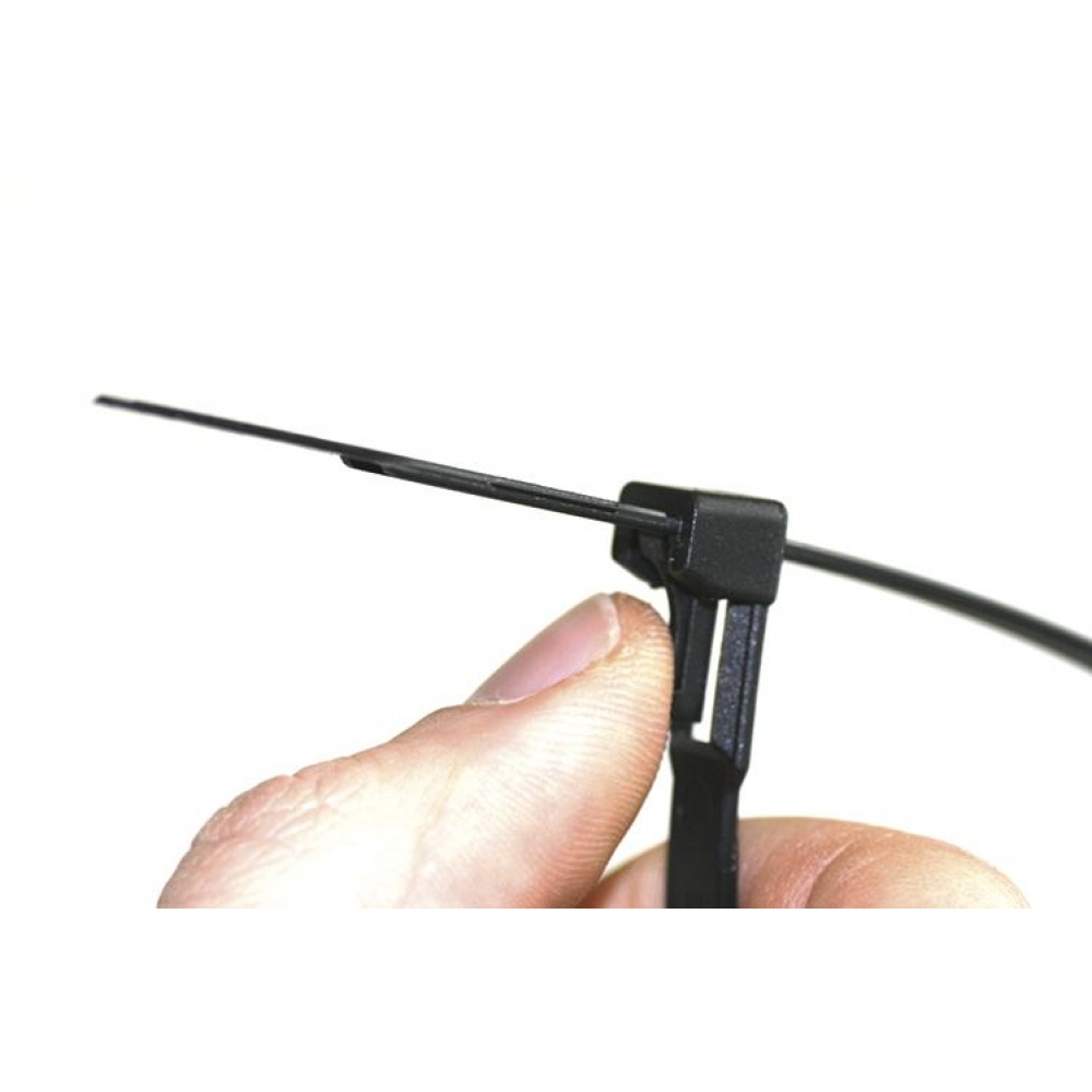 Kabelbinder 360x7,5mm lösbar Nylon schwarz SapiSelco 100 Stück