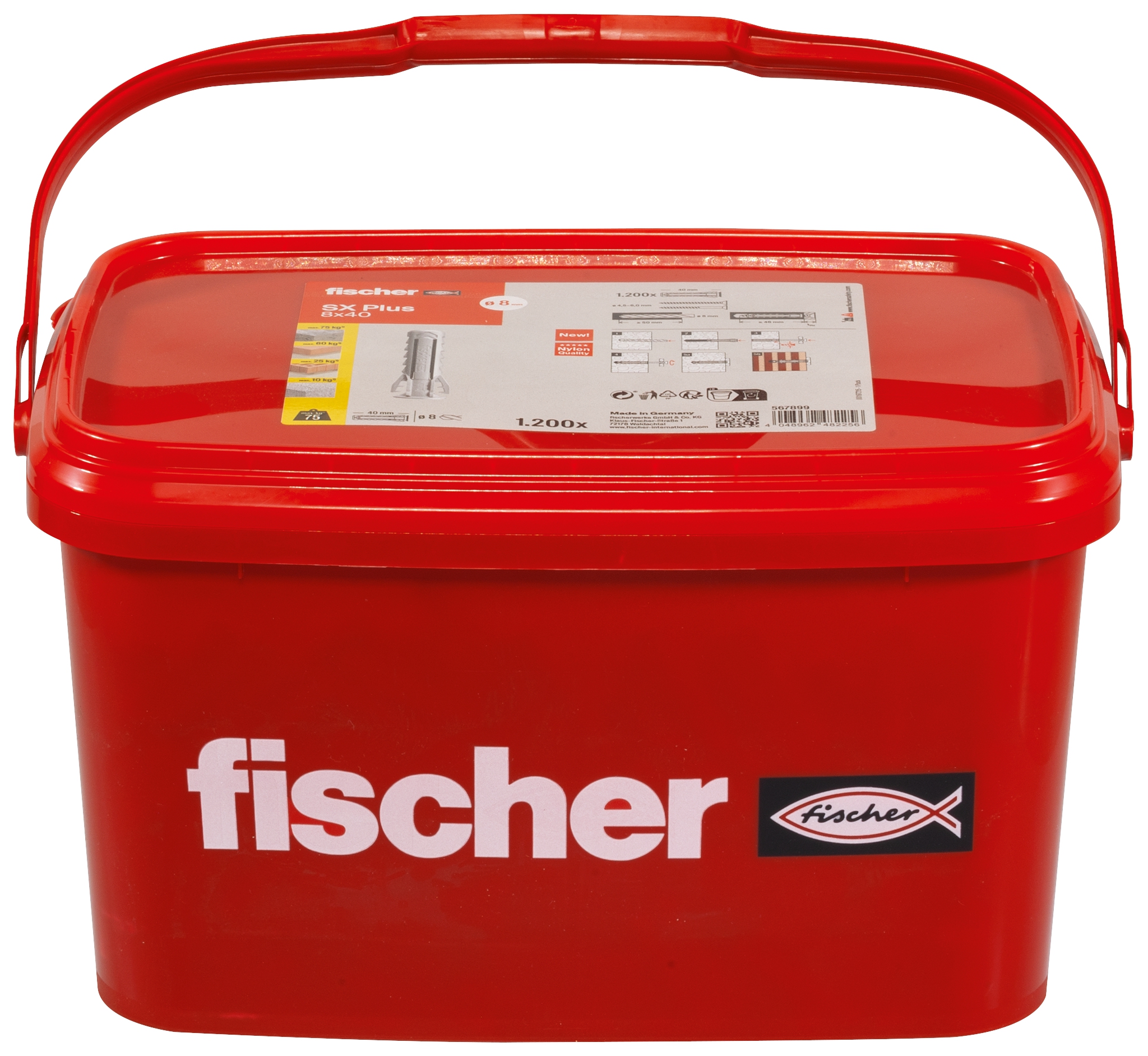 Fischer SX Plus 8 x 40 im Eimer. Der Spezialist im Vollbaustoff.