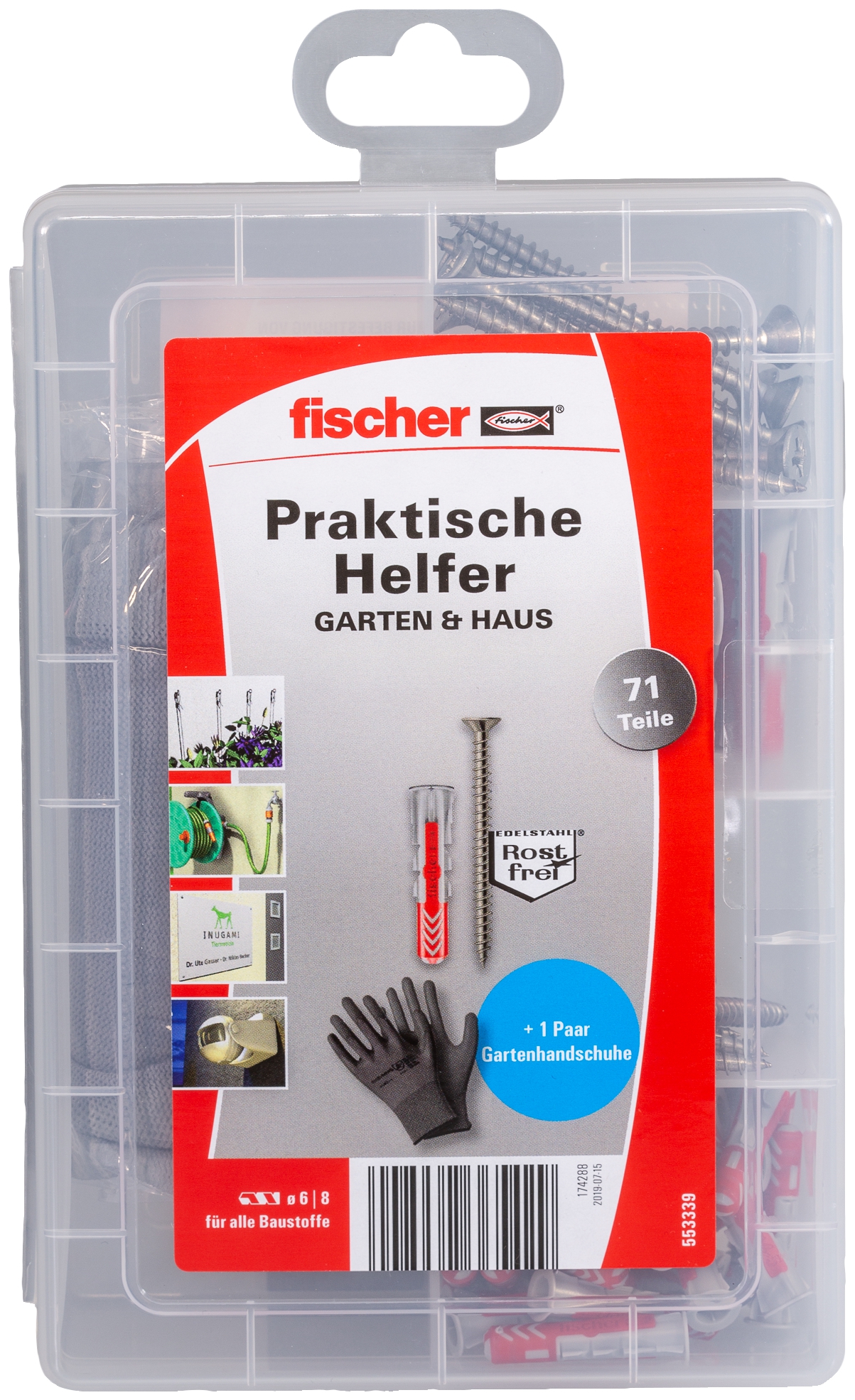 Fischer Praktische Helfer - Garten &amp; Haus. Für alle Befestigungsaufgaben rund ums Heim.