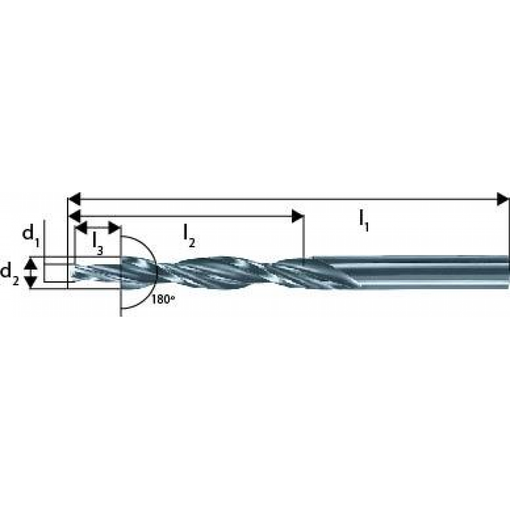 Mehrfasenstufenbohrer 180°, dampfbehandelt M.Stufenb. D8376 HSS M 5 180G Gühring