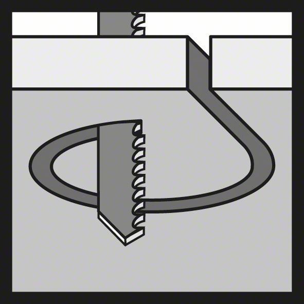 Bosch Stichsägeblatt T 118 EOF Flexible for Metal, 3er-Pack