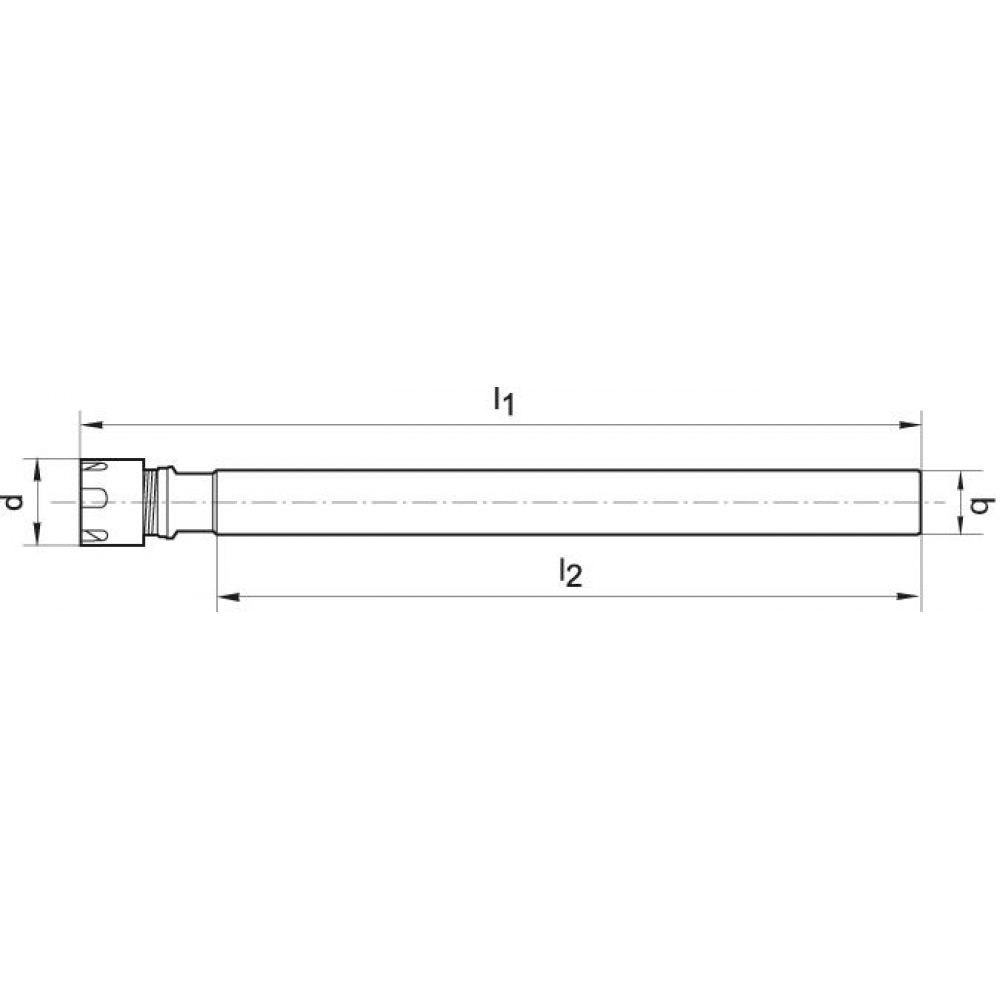 Mini-Spannzangenfutter ER Spannzangenfutter Weldon 20mm ER16x160 FORTIS