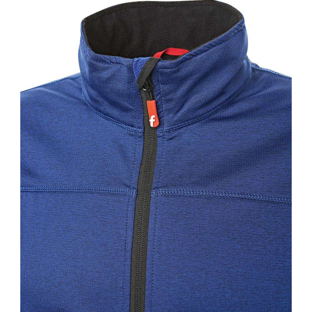 Tech-Fleecejacke Gr. 2XL kornblau/schwarz meliert Fortis Elements