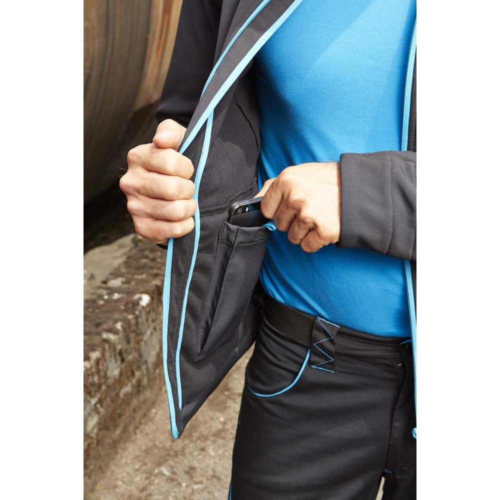 Herren Jacke Gr.3XL blau/schwarz FORTIS4, blau/schwarz Gr.3XL