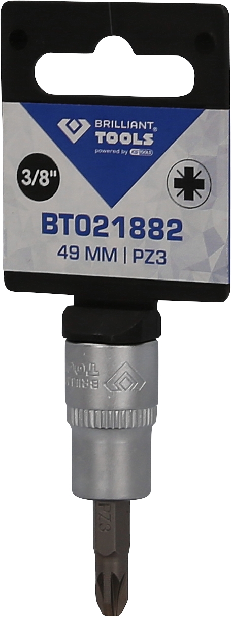 Brilliant Tools  3/8" PZ Kreuzschlitz Bit-Stecknuss, PZ3