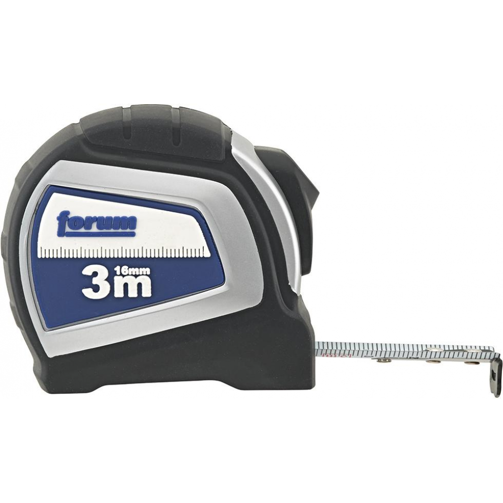Taschenbandmaß Autolock 3mx16mm weiß FORUM