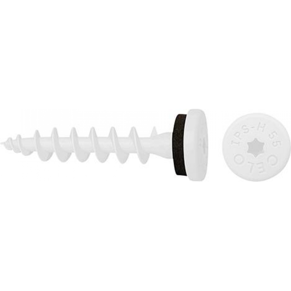 Isolierplattenschraube IPS-H 55 Signalweiß RAL 9003 CELO