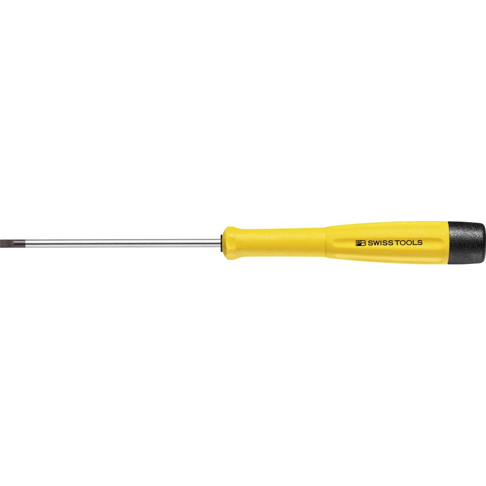 ESD-Elektronik-Schraubendreher für Schlitz, Nr. PB 8128 Elektronik- Schraubendreher ESD 2 5x0,4x80mm,Swiss Tools