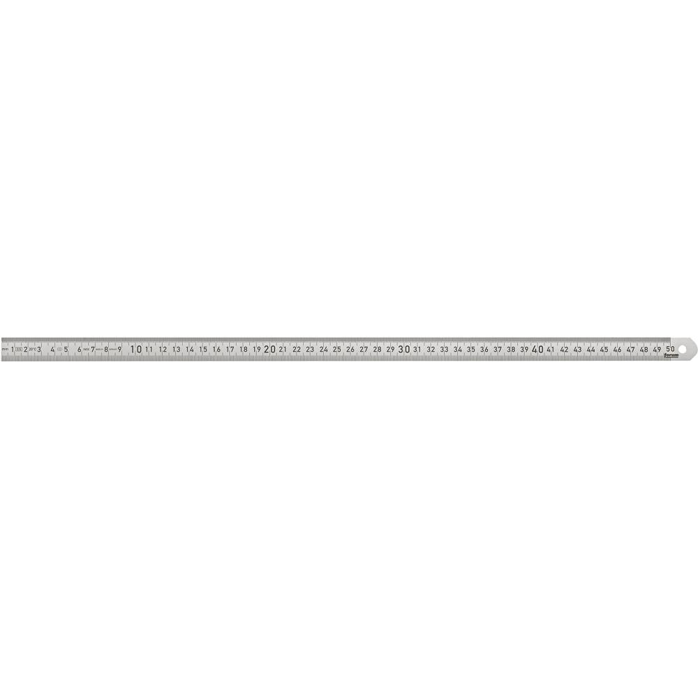 Biegsamer Stahlmaßstab 500x18mm rostfrei FORUM