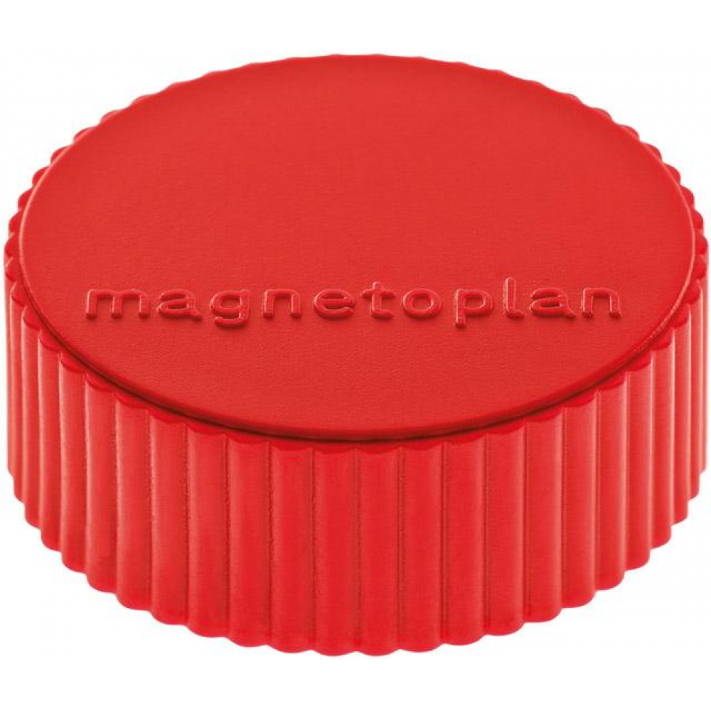 Organisationsmagnet, 2000 g Haftkraft Magnet D34mm VE10 rot
