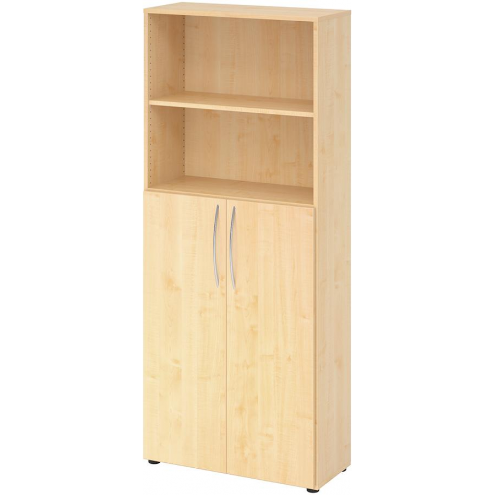 Schrank, Türen unten, 5 Ordnerhöhen OH Tür Ahorn