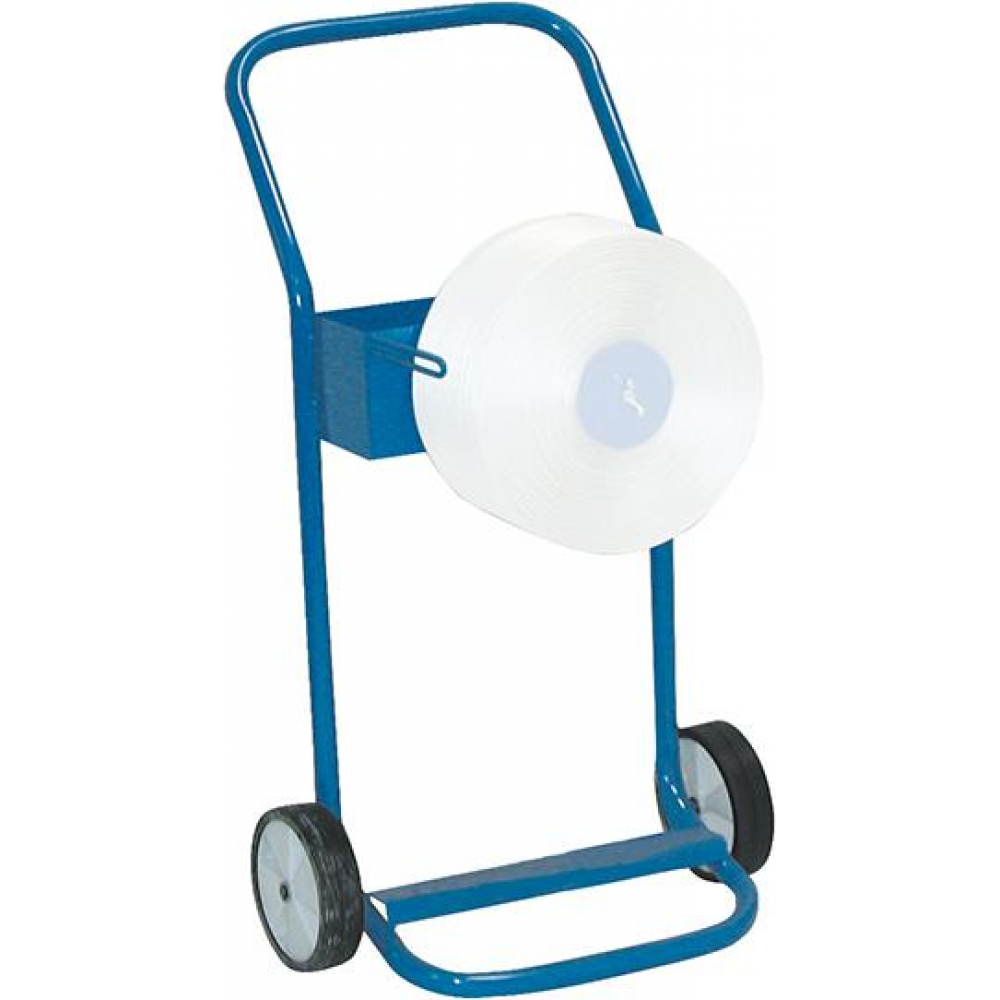 Abrollwagen für Polyesterband fahrbar, f Kern. 76mm