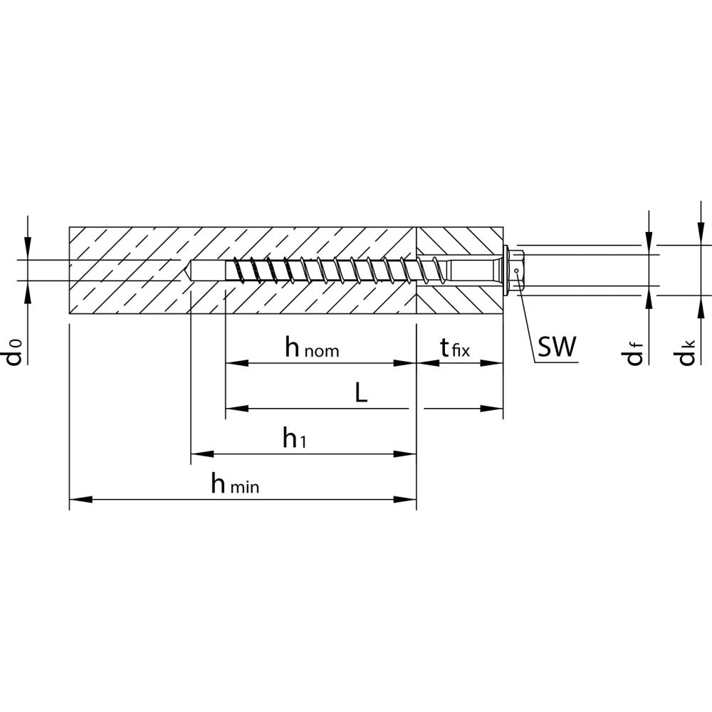Schraube HECO-MMSplus-SS 10x140 SW13 Sechskantkopf mit Scheibe blau verzinkt MULTI-MONTI®-plus