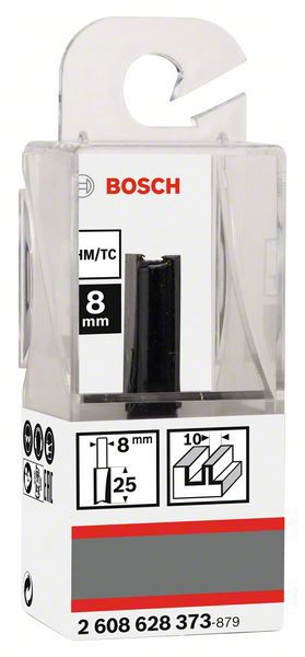 Bosch Nutfräser, 8 mm, D1 10 mm, L 25,4 mm, G 56 mm