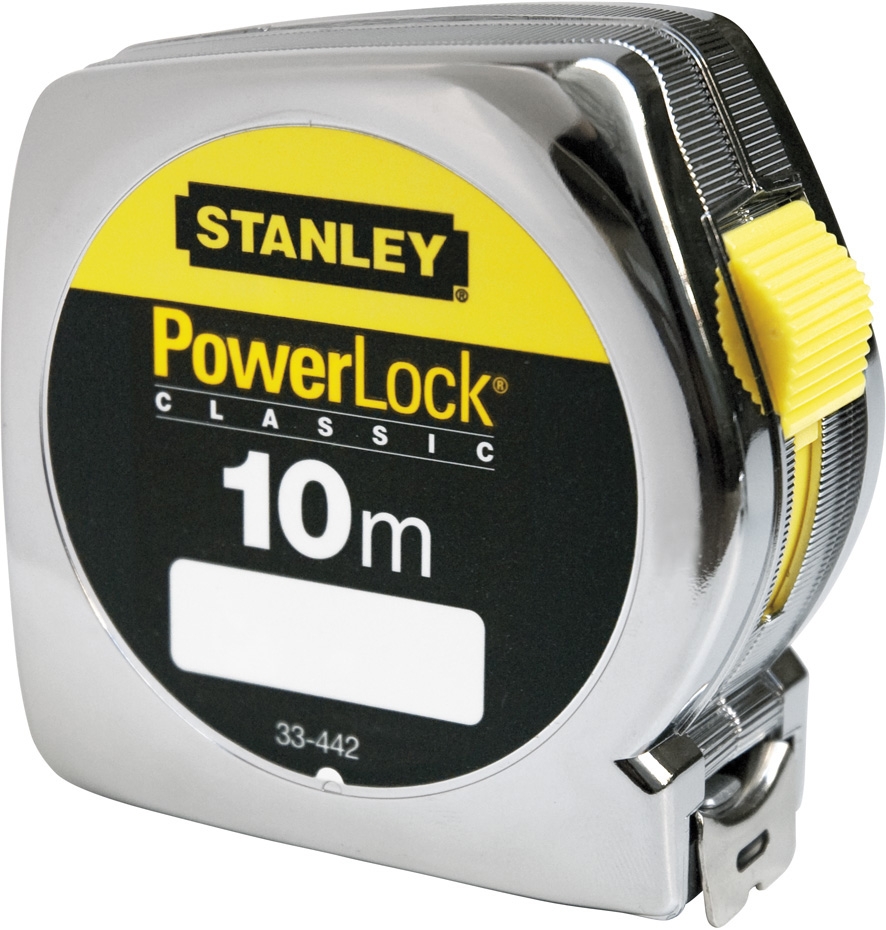 Taschenbandmaß POWERLOCK Rollbandmass 10m Nr.0-33-442 Stanley