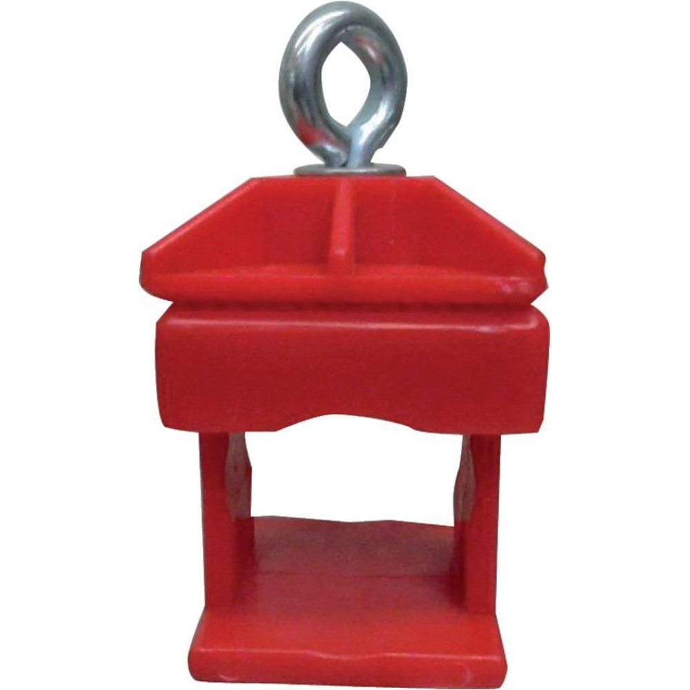 Schilder-Klemmschelle Schilderklemmschelle, Kunststoff, rot Schake