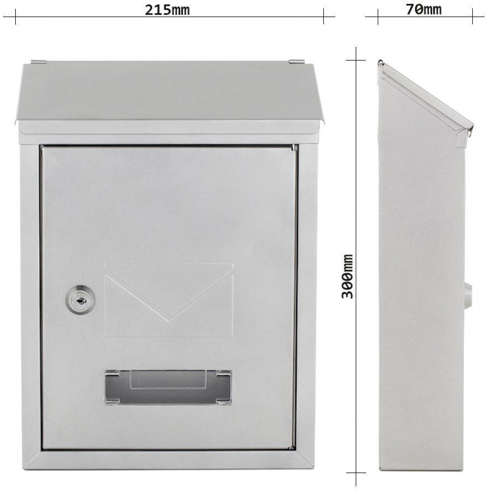 Briefkasten Udine silber