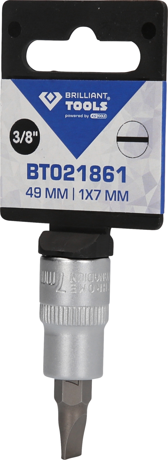 Brilliant Tools  3/8" Schlitz Bit-Stecknuss, 1 x 7 mm