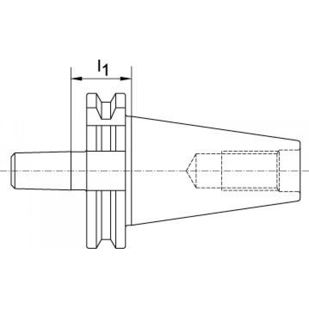 Bohrfutteraufnahme DIN69871A SK50-B16 FORTIS