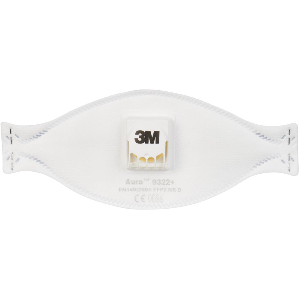 3M Faltmaske Aura 9322+ Feinstaubmaske Generation 3+, FFP2