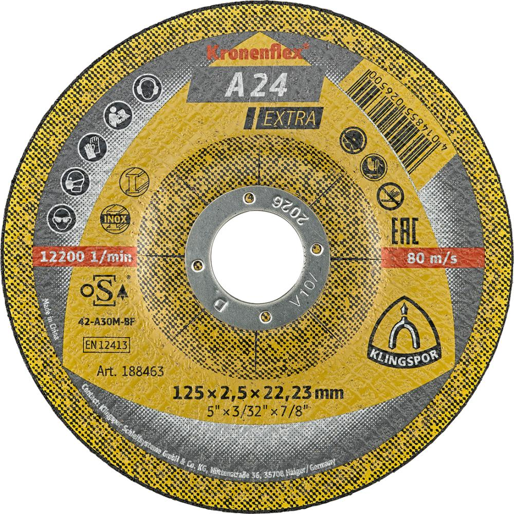 Trennscheibe A 24 Extra für Stahl gerade A24 230x3mm KLINGSPOR