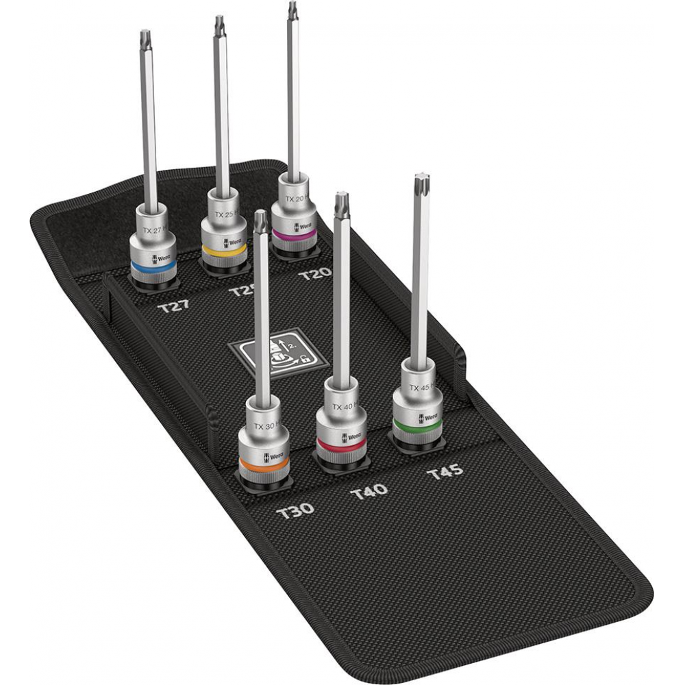 Schraubendreher-Einsatz-Garnitur 1/2", Zyklop, für TORX-Schrauben, Nr. 8767 C HF 2 Schraubendrehereinsatz Satz- lang mit Haltefunktion 6-teilig