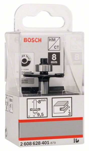 Bosch Scheibennutfräser, 8 mm, D1 32 mm, L 3 mm, G 51 mm