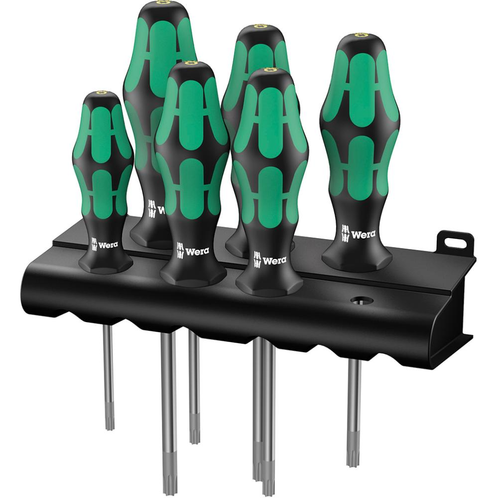 Schraubendreher-Satz für TORX HF-Schrauben, mit Haltefunktion, Nr. 367/6 HF 6-teilig T10-40 Wera