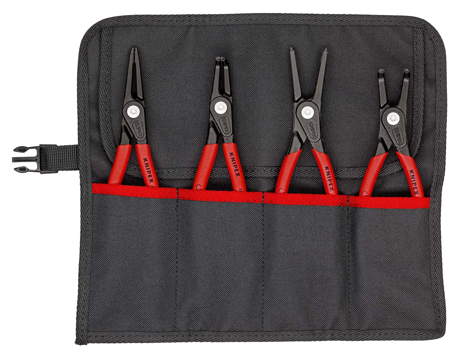 Sicherungsringzangen-Satz Präzision in Rolltasche4-teiligKNIPEX
