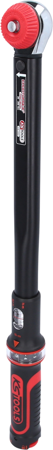 KSTOOLS 1/2" ERGOTORQUE®precision Ratschen-Drehmomentschlüssel Drehknopf, 20-200Nm