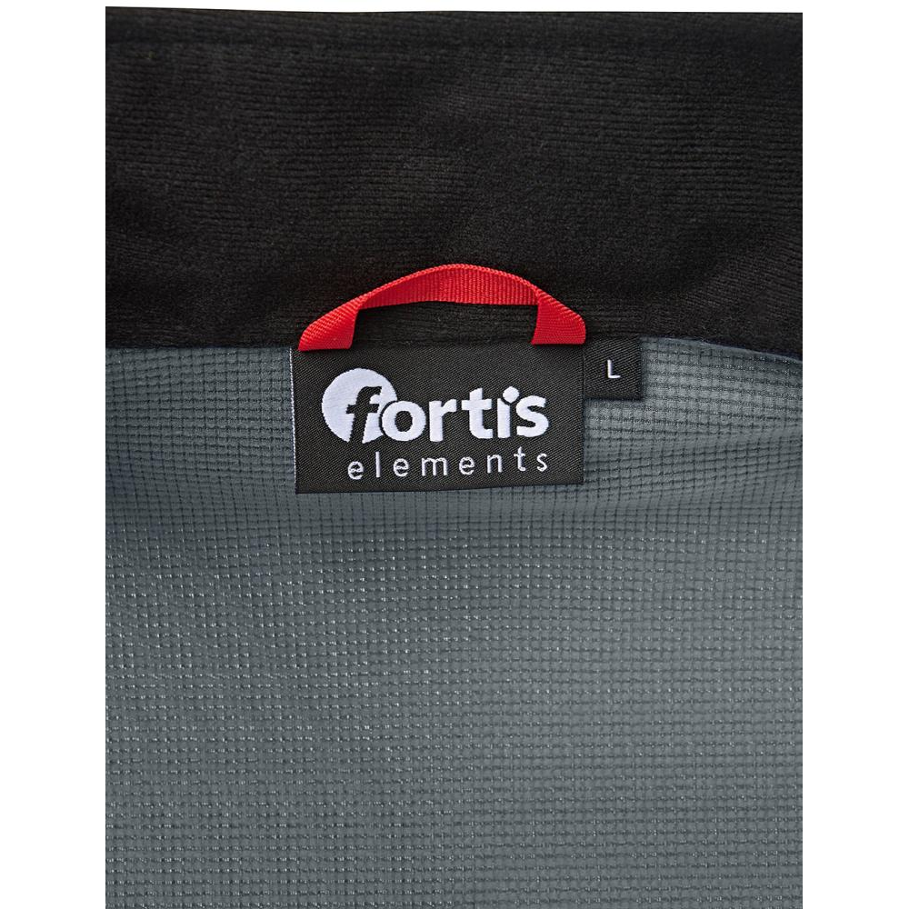 Fleecepullover Gr. M grau/schwarz meliert Fortis Elements