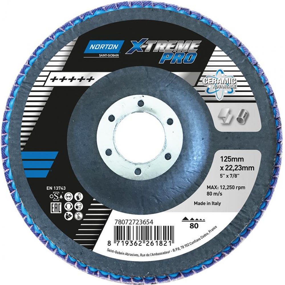 Fächerschleifscheibe X-TREME PRO R928 Pink Fächerscheibe 125 mm P80