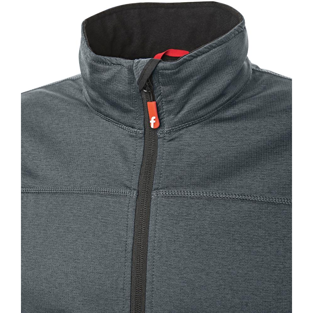 Tech-Fleecejacke Gr. S grau/schwarz meliert Fortis Elements