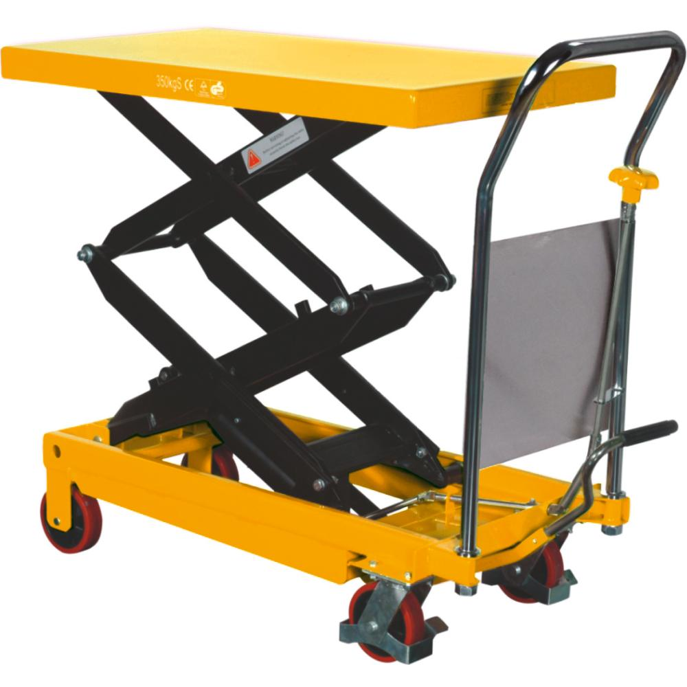 Doppel-Scherenhubtisch, fahrbar Doppelscherenhubtisch 350 kg TFD 35