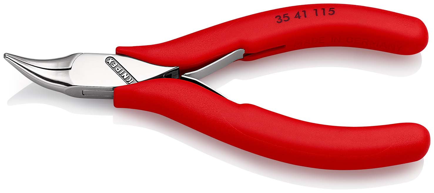 KNIPEX 35 41 115 Elektronik-Greifzange mit Mehrkomponenten-Hüllen 115 mm