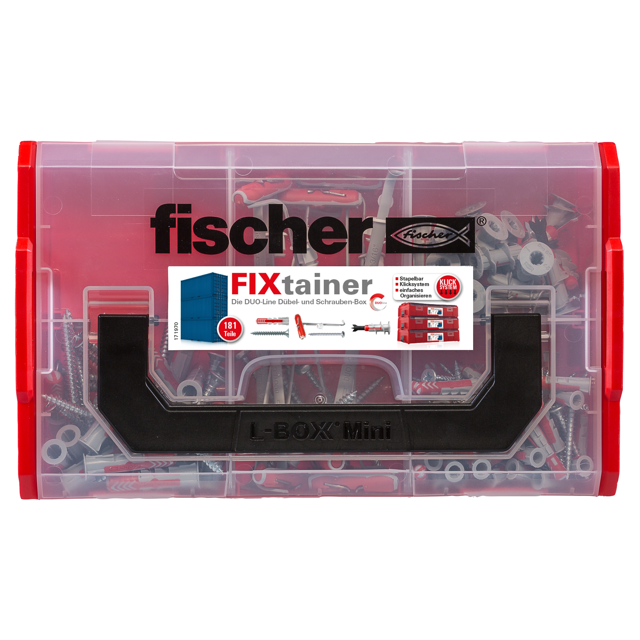 Fischer FixTainer DuoLine. Fischer FixTainer - Die DuoLine Dübel- und Schrauben-Box