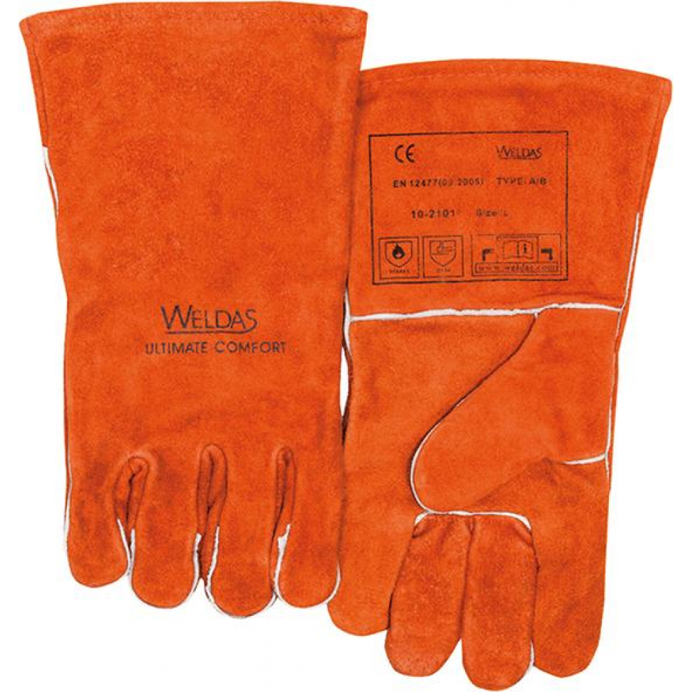 Schweißerhandschuh Nr. 10-2101, rot Gr. XL (1 Paar) Weldas