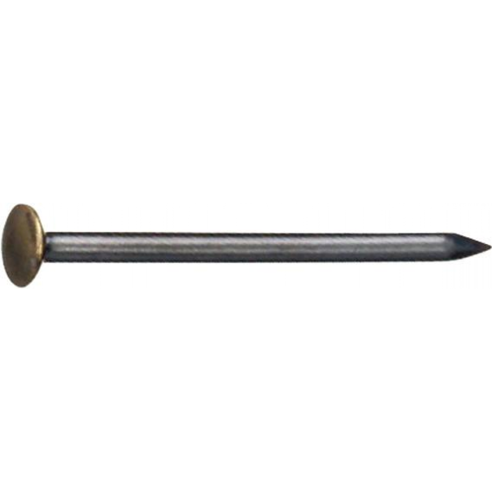 Bildernagel 2,0x40 Stahl Messingkopf BÄR