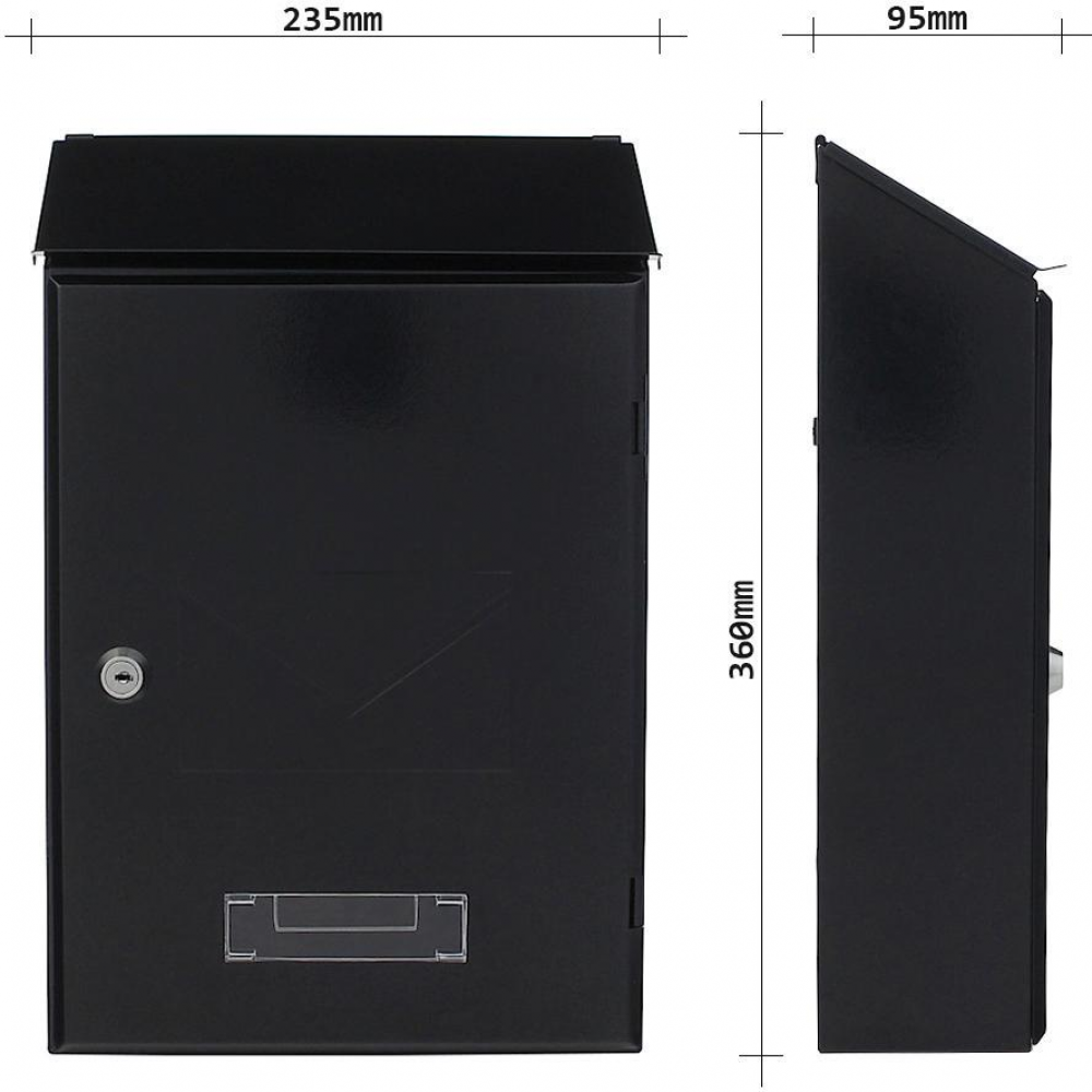 Briefkasten Pisa anthrazit