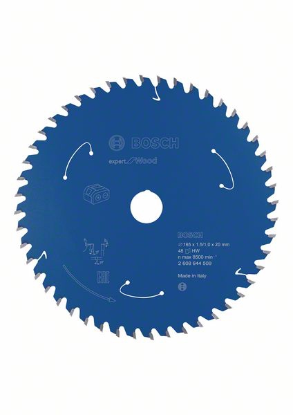 Kreissägeblatt Expert for Wood für Akkusägen HM-Kreissägeblatt 165x1,5/1x20 48Z Bosch VE  1 Stück f