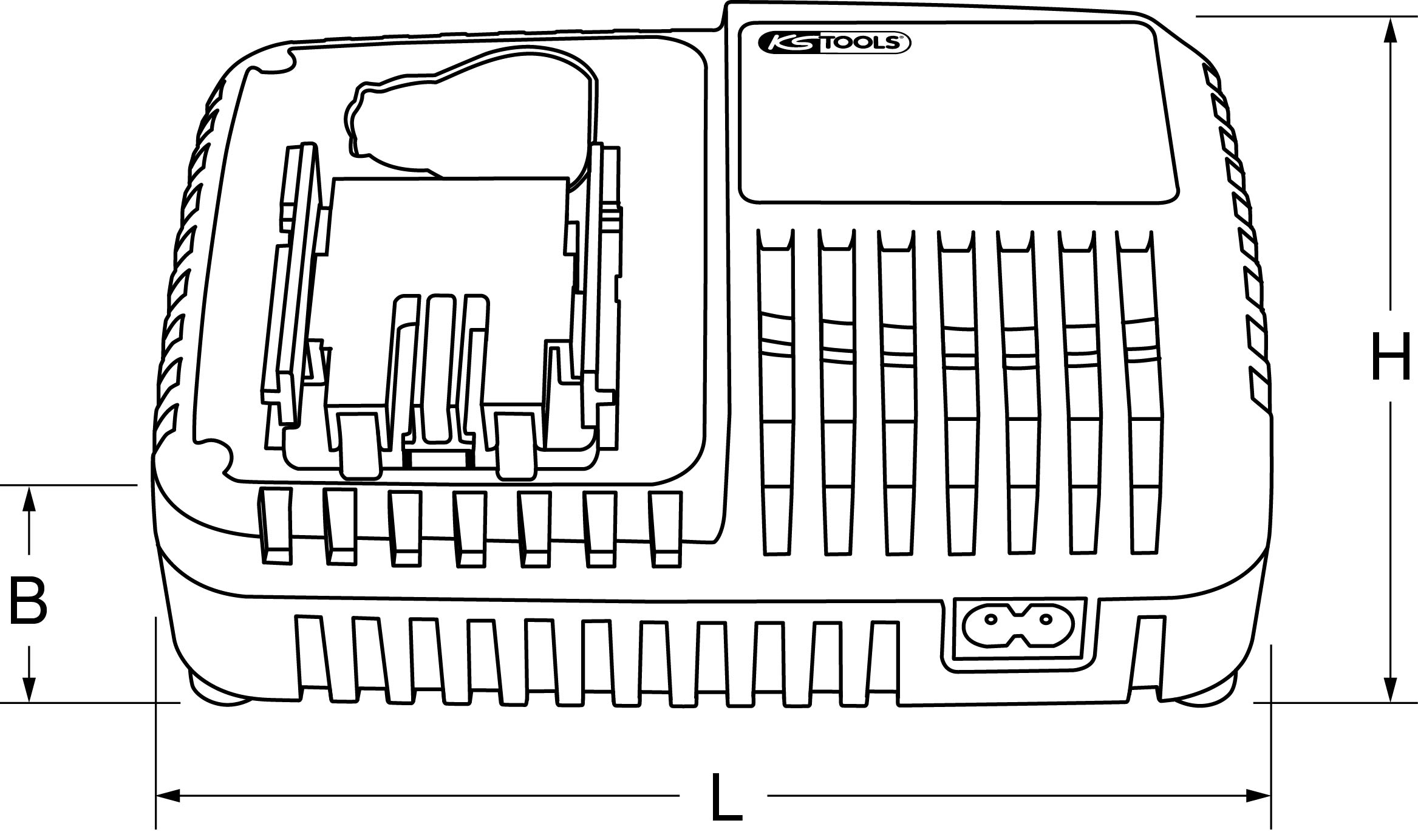 KSTOOLS Universal-Schnell-Ladegerät, für 10,8V
