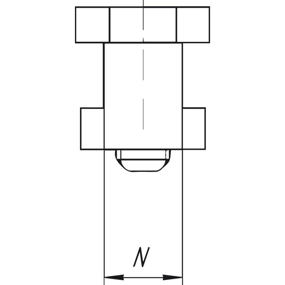 Exzenter-Spannklemme mit T-Nutenstein Spannklemme Exzenter für Maschinentisch T-Nut 12 MITEE-BITE