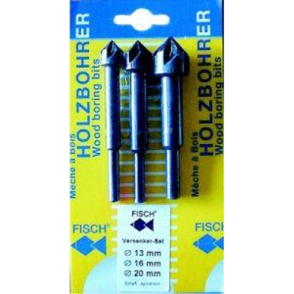 Krauskopfversenker-Satz WS Krauskopfversenker90G3t13-20x60/90mm WSFisch